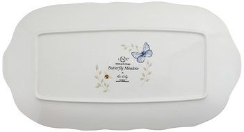Lenox Butterfly Meadow Scalloped Oval Baker N13