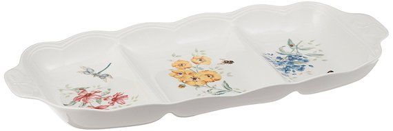 Lenox Butterfly Meadow Scalloped Oval Baker N14