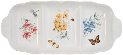 Lenox Butterfly Meadow Scalloped Oval Baker N15