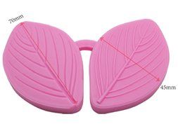 FOUR-C Cake Design Supplies Petal Silicone Veiner Sugarpaste Molds Gumpaste Molds for Cupcake Decorating Color...