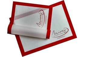 Miraj Non-Stick Silicone Baking Mat Set, 2 Pack (Size 16-1/2" X 11-5/8"), Professional Quality, Non Toxic &amp; FDA... N5