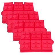 Building Brick Silicone Ice Cube Tray, Jello, Gummy Candy &amp; Cake Baking Mold For Lego Lovers (4 Pack)