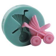 2win2buy Crafts Mold Food Grade Silicone MINI Fondant Mold Cake Mold-Pram N4