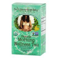 Earth Mama Angel Baby Organic Morning Wellness Tea, 16 Teabags/Box (Pack of 3) N9
