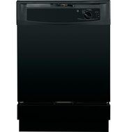 GE GIDDS-118576 Built-In Dishwasher, Black, 5 Cycles/2 Options