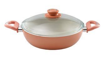 Essenso Ecotouch Lazio Enamel-Coated Low Dutch Oven with Nonstick Ceramic Interior, PTFE / PFOA Free, 3 Quart,... N9