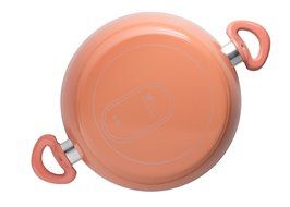 Essenso Ecotouch Lazio Enamel-Coated Low Dutch Oven with Nonstick Ceramic Interior, PTFE / PFOA Free, 3 Quart,... N11