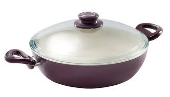 Essenso Ecotouch Lazio Enamel-Coated Low Dutch Oven with Nonstick Ceramic Interior, PTFE / PFOA Free, 3 Quart,... N13