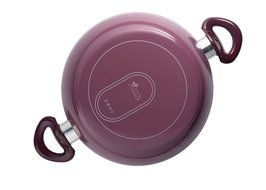 Essenso Ecotouch Lazio Enamel-Coated Low Dutch Oven with Nonstick Ceramic Interior, PTFE / PFOA Free, 3 Quart,... N14