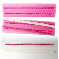 Sher FOUR-C 3D Embossing Mold Cake Design Silicone Molds Color Pink