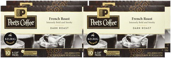Peet's Coffee French Roast Single Cup Coffee for Keurig K-Cup Brewers 40 count N5