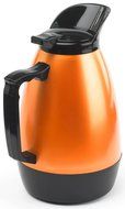 Set of 2 - 1.2-Liter Coffee Carafe with Polyurethane Insulation, Bronze-colored Pitcher with Lift-up Lid for Easy... N2