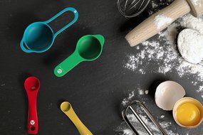 Vremi 15 Piece Nesting Mixing Bowl and Measuring Cup Set - Colorful Large and Small Plastic Bowls for Baking with... N6