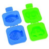 Egg Mold - TOOGOO(R)2pcs /Lot Egg Mold Rice sushi Mold Cooking Tools Cute DIY Fish and Car Plastic silicone 3d...