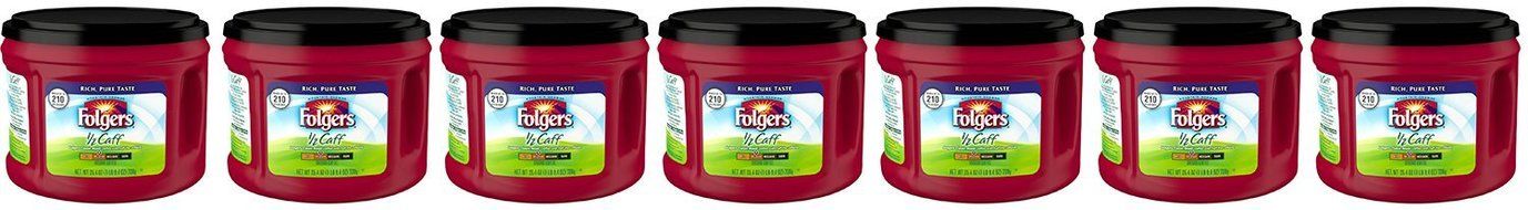Folgers 1/2 Caff Ground Coffee, 25.4 oz N5