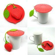 BonAchat Soft Tea-ball-strainers Tea Filters Tea Infuser In Silicone Lovely Strawberry Shaped Candy Color Cute... N3