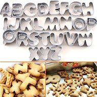 Tinksky 37pcs Alphabet Number Letter Fondant Cake Frill Edge Cutter Mold Mould Set N4