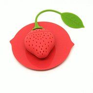 BonAchat Soft Tea-ball-strainers Tea Filters Tea Infuser In Silicone Lovely Strawberry Shaped Candy Color Cute... N4