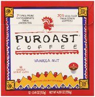 Puroast Low Acid Coffee Single Serve, 2.0 Keurig Compatible, Vanilla Nut, 12 Count N10