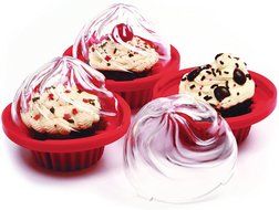 Norpro Bake and Store Red Silicone Cupcake Holder