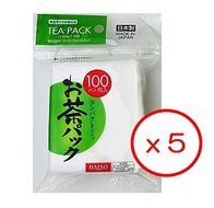 5x100pcs Disposable Filter Bags for Loose Tea -Hard type N2