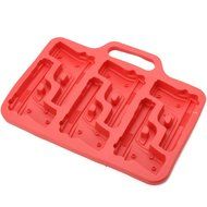 CY-buity Gun Pistol Freeze Party Bar Ice Jelly Chocolate Silicone Mold Mould Tray Ss N3