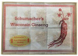 American Ginseng Tea, 100% Pure Wisconsin Ginseng roots - BEST Herbal Tea made from Wisconsin Ginseng roots. Tea... N2