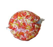 Teapot Cozy, tea warmer with Yellow birds and Orange, Red paisley on white for a 5-8 cup teapot #315 N5