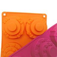 6 Cavity Three- tier Cake Molds Silicone Cake Bread Baking Mold Set of 2 N3