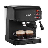 VonShef 15 Bar Pump Espresso Coffee Maker Machine - Create Espressos, Lattes, Cappuccinos & More!