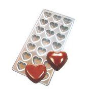 Polycarbonate Small Heart, 21 Cavities