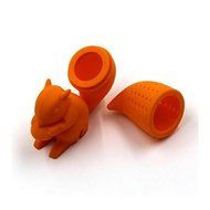 Catkit 2pcs Silicone Squirrel Tea Infuser Strainer Leaf Filter (Blue And Orange) N4