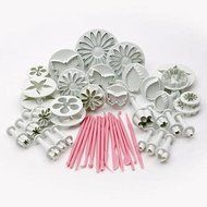 Sher New 47 pcs Sugarcraft Cake Decorating Fondant Icing Plunger Tools Mold Mould