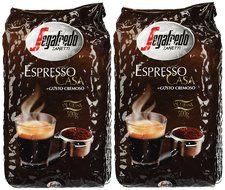 Segafredo Casa Whole Beans Coffee 2 Packs 17.6oz/500g Each