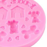 Mujiang Animal Pet Supplies Cake Decorating Silicone Clay Chocolate Candy Fondant Molds