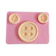 Wocuz W0743 Silicone 3 Capacity of Button Fondant Mold Candy Making Mould for Cake Embossing Decoration