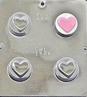 Heart Valentines Day Oreo Cookie Sandwich Chocolate Candy Mold 1606