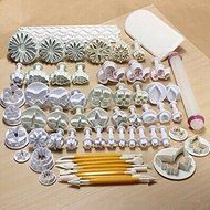 ACE 46Pcs Baking Tool For Cakes Decorating Sets Pastry Tools Cookie Mould Fondant Flower Molds N5