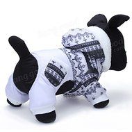 Pink Lizard Christmas Snowflake Pocket Pet Hoodie Jumpsuit Dog Cat Coat N3