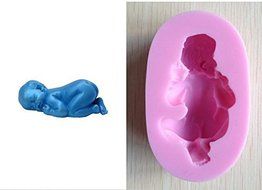 1PCS Silicone Baby 3D Mold Cookware Dining Bar Non-Stick Cake Decorating fondant N2