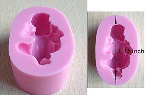 1PCS Silicone Baby 3D Mold Cookware Dining Bar Non-Stick Cake Decorating fondant N3