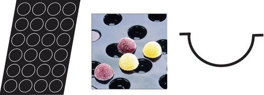 Flexipan 336306 Regular Half-Spheres Nonstick Sheet Mold