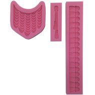 Funshowcase Swag Curtain Fondant Silicone Mold Baking Tool for Sugarcraft, Cake Decoration, Cupcake Topper, Chocolate...