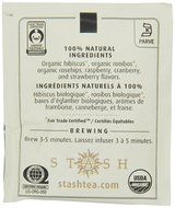 Stash Tea Organic Herbal Tea Bags in Foil, Very Berry, 100 Count