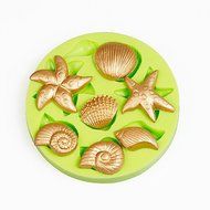 Y&amp;XL&amp;H Sea Shells Summer Beach CupCake Decoration Silicone Fondant Mold Sugarcraft Tools Polymer Clay Chocolate... N2