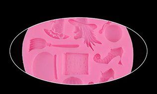 Topnew-Candy Cavity Silicone Chocolate Mold Candy and Gummy Moulds Halloween Supplies H1634 N2