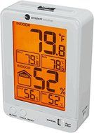 Ambient Weather WS-2063-W Indoor Temperature and Humidity Monitor with Backlight N3