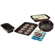 Circulon 5 Piece Symmetry Non-Stick Bakeware Set, Chocolate N5