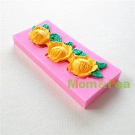 Mom&amp;pea 0639 Flower Shaped Silicone Mould for Fondant Cake Sugar Paste Cake Decoration 3d Cake Toppers Mold 10.2... N3