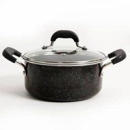 The Pioneer Woman Vintage Speckle 3-Quart Soup/Chili Casserole with Lid, Black N6